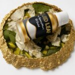Рідка поталь EpoxyMart 01 Gold та золотий кантик виробу з епоксидної смоли