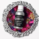 Рідка поталь EpoxyMart 03 Classic Silver та срібний кантик виробу з епоксидної смоли