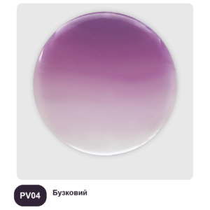 Реальний викрас колер-пасти COLORFUN PV04 «Бузковий» у затверділій епоксидній смолі Resin Pro