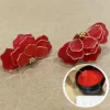 Червоні дротяні квіти, покриті кольоровою DIP Resin