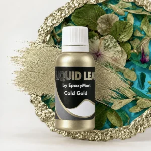 Рідка поталь Liquid Leaf Cold Gold 30 мл у флаконі — холодне золото